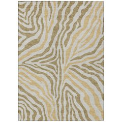 Machine Washable Indoor/Outdoor Chantille ACN2523 Gold 2'6" x 3'10" Rug