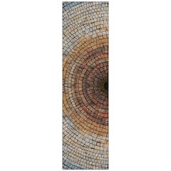 Machine Washable Indoor/Outdoor Chantille ACN2524 Orange 2'3" x 7'6" Runner Rug
