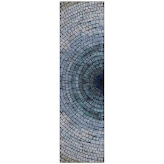 Machine Washable Indoor/Outdoor Chantille ACN2524 Blue 2'3" x 7'6" Runner Rug