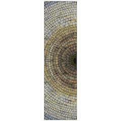 Machine Washable Indoor/Outdoor Chantille ACN2524 Gold 2'3" x 7'6" Runner Rug