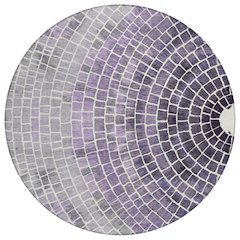 Machine Washable Indoor/Outdoor Chantille ACN2524 Purple 8' x 8' Round Rug