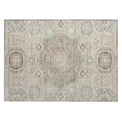 Machine Washable Indoor/Outdoor Chantille ACN2525 Brown 1'8" x 2'6" Rug