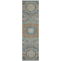 Machine Washable Indoor/Outdoor Chantille ACN2525 Brown 2'3" x 7'6" Runner Rug