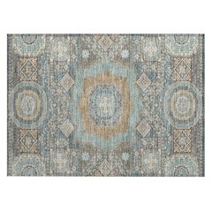 Machine Washable Indoor/Outdoor Chantille ACN2525 Brown 1'8" x 2'6" Rug