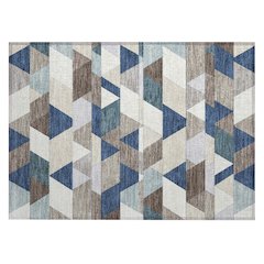 Machine Washable Indoor/Outdoor Chantille ACN2526 Blue 1'8" x 2'6" Rug