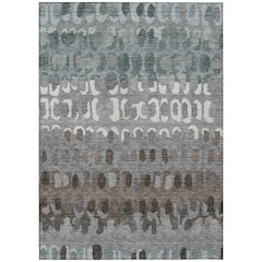 Machine Washable Indoor/Outdoor Chantille ACN2529 Green 2'6" x 3'10" Rug