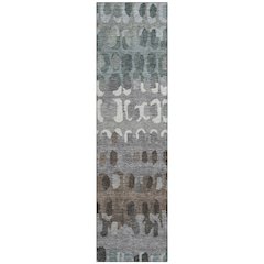Machine Washable Indoor/Outdoor Chantille ACN2529 Green 2'3" x 7'6" Runner Rug