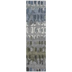 Machine Washable Indoor/Outdoor Chantille ACN2529 Blue 2'3" x 7'6" Runner Rug
