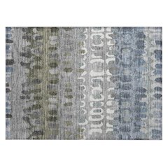 Machine Washable Indoor/Outdoor Chantille ACN2529 Blue 1'8" x 2'6" Rug
