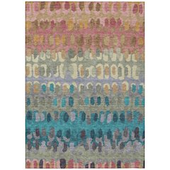 Machine Washable Indoor/Outdoor Chantille ACN2529 Pink 2'6" x 3'10" Rug