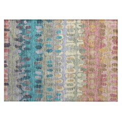 Machine Washable Indoor/Outdoor Chantille ACN2529 Pink 1'8" x 2'6" Rug