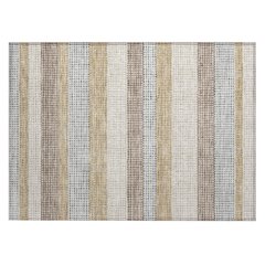Machine Washable Indoor/Outdoor Chantille ACN2530 Brown 1'8" x 2'6" Rug