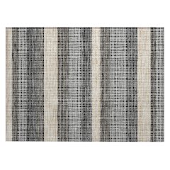 Machine Washable Indoor/Outdoor Chantille ACN2530 Black 1'8" x 2'6" Rug