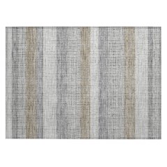 Machine Washable Indoor/Outdoor Chantille ACN2530 Gray 1'8" x 2'6" Rug