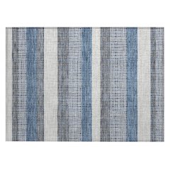 Machine Washable Indoor/Outdoor Chantille ACN2530 Blue 1'8" x 2'6" Rug