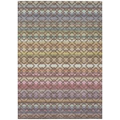 Machine Washable Indoor/Outdoor Chantille ACN2531 Brown 2'6" x 3'10" Rug