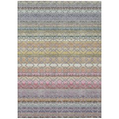 Machine Washable Indoor/Outdoor Chantille ACN2531 Gray 2'6" x 3'10" Rug