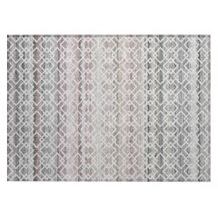 Machine Washable Indoor/Outdoor Chantille ACN2531 Gray 1'8" x 2'6" Rug