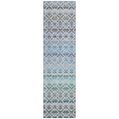 Machine Washable Indoor/Outdoor Chantille ACN2531 Blue 2'3" x 7'6" Runner Rug