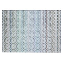 Machine Washable Indoor/Outdoor Chantille ACN2531 Blue 1'8" x 2'6" Rug