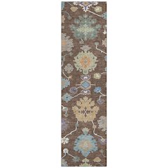 Machine Washable Indoor/Outdoor Chantille ACN2532 Brown 2'3" x 7'6" Runner Rug