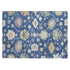 Machine Washable Indoor/Outdoor Chantille ACN2532 Blue 1'8" x 2'6" Rug