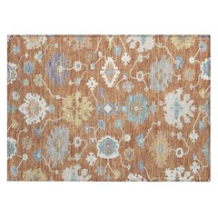 Machine Washable Indoor/Outdoor Chantille ACN2532 Orange 1'8" x 2'6" Rug