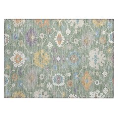 Machine Washable Indoor/Outdoor Chantille ACN2532 Green 1'8" x 2'6" Rug