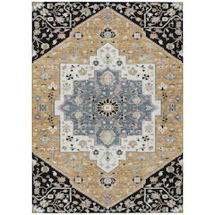 Machine Washable Indoor/Outdoor Chantille ACN2533 Black 2'6" x 3'10" Rug
