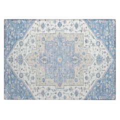 Machine Washable Indoor/Outdoor Chantille ACN2533 Blue 1'8" x 2'6" Rug