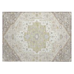 Machine Washable Indoor/Outdoor Chantille ACN2533 Brown 1'8" x 2'6" Rug