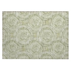 Machine Washable Indoor/Outdoor Chantille ACN2534 Green 1'8" x 2'6" Rug