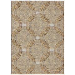 Machine Washable Indoor/Outdoor Chantille ACN2534 Gold 2'6" x 3'10" Rug