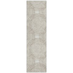 Machine Washable Indoor/Outdoor Chantille ACN2534 Ivory 2'3" x 7'6" Runner Rug