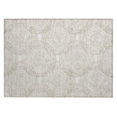Machine Washable Indoor/Outdoor Chantille ACN2534 Ivory 1'8" x 2'6" Rug
