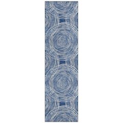 Machine Washable Indoor/Outdoor Chantille ACN2534 Blue 2'3" x 7'6" Runner Rug