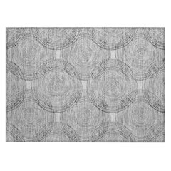 Machine Washable Indoor/Outdoor Chantille ACN2534 Gray 1'8" x 2'6" Rug