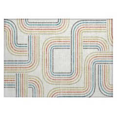 Machine Washable Indoor/Outdoor Chantille ACN2535 Ivory 1'8" x 2'6" Rug