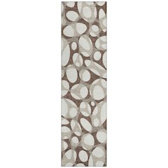 Machine Washable Indoor/Outdoor Chantille ACN2536 Brown 2'3" x 7'6" Runner Rug