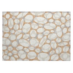 Machine Washable Indoor/Outdoor Chantille ACN2536 Orange 1'8" x 2'6" Rug