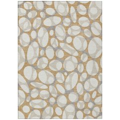 Machine Washable Indoor/Outdoor Chantille ACN2536 Gold 2'6" x 3'10" Rug