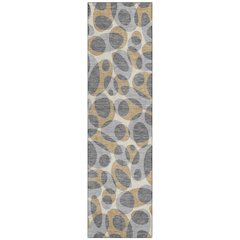 Machine Washable Indoor/Outdoor Chantille ACN2536 Gray 2'3" x 7'6" Runner Rug