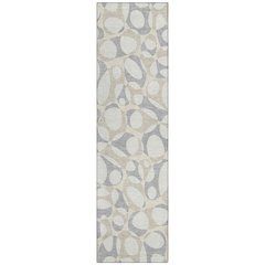 Machine Washable Indoor/Outdoor Chantille ACN2536 Ivory 2'3" x 7'6" Runner Rug