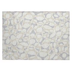 Machine Washable Indoor/Outdoor Chantille ACN2536 Ivory 1'8" x 2'6" Rug