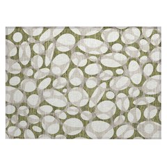 Machine Washable Indoor/Outdoor Chantille ACN2536 Green 1'8" x 2'6" Rug