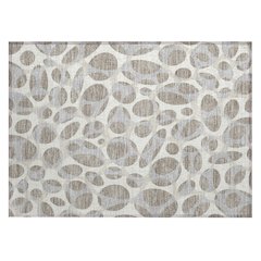 Machine Washable Indoor/Outdoor Chantille ACN2536 Brown 1'8" x 2'6" Rug