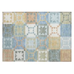 Machine Washable Indoor/Outdoor Chantille ACN2538 Blue 1'8" x 2'6" Rug