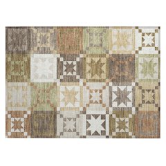 Machine Washable Indoor/Outdoor Chantille ACN2538 Brown 1'8" x 2'6" Rug