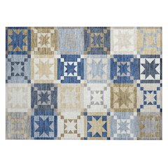 Machine Washable Indoor/Outdoor Chantille ACN2538 Blue 1'8" x 2'6" Rug