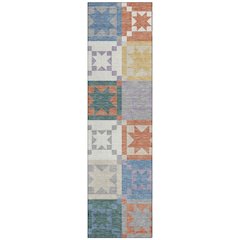 Machine Washable Indoor/Outdoor Chantille ACN2538 Gray 2'3" x 7'6" Runner Rug